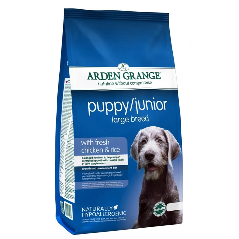 Expiry Date 23-Oct-26 Arden Grange Puppy/Junior Large Breed Dry Food - 2KG