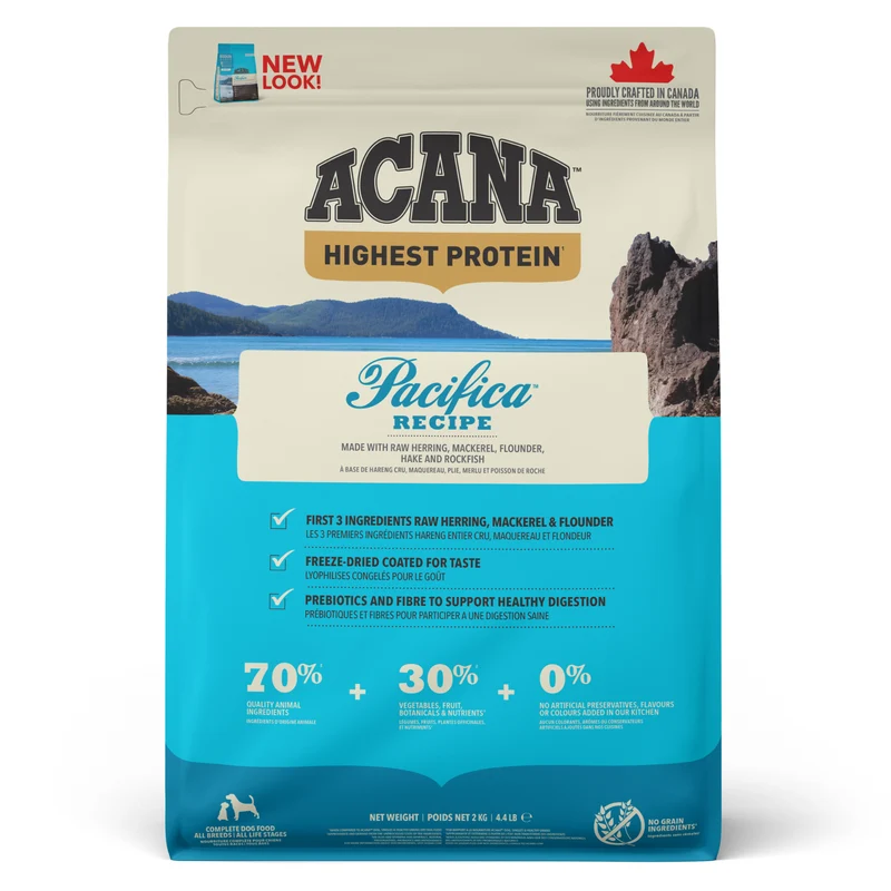 Expiry Date 27-Nov-26 Acana Highest Protein Pacifica Recipe Dry Dog Food - 2KG