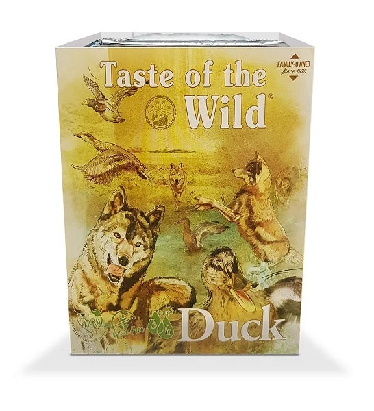 Expiry Date 30-Oct-26 Taste of the Wild Duck with Fruit & Vegetables Tray Wet Dog Food - 390G