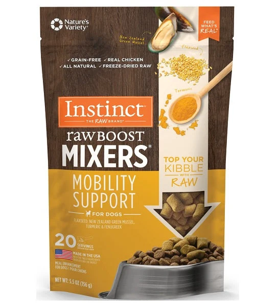Expiry Date 16-Dec-26 Instinct Raw Boost Mixers Mobility Support F Dried Dog Food Topper - 5.5OZ