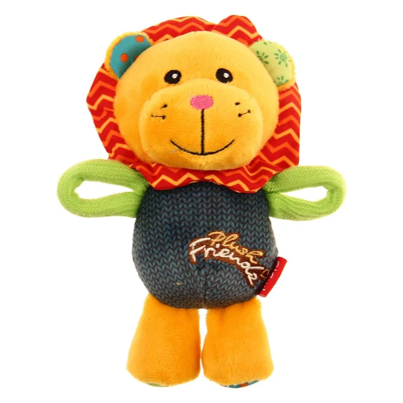 GiGwi Plush Friendz Lion Squeaker Dog Toy 18x14cm
