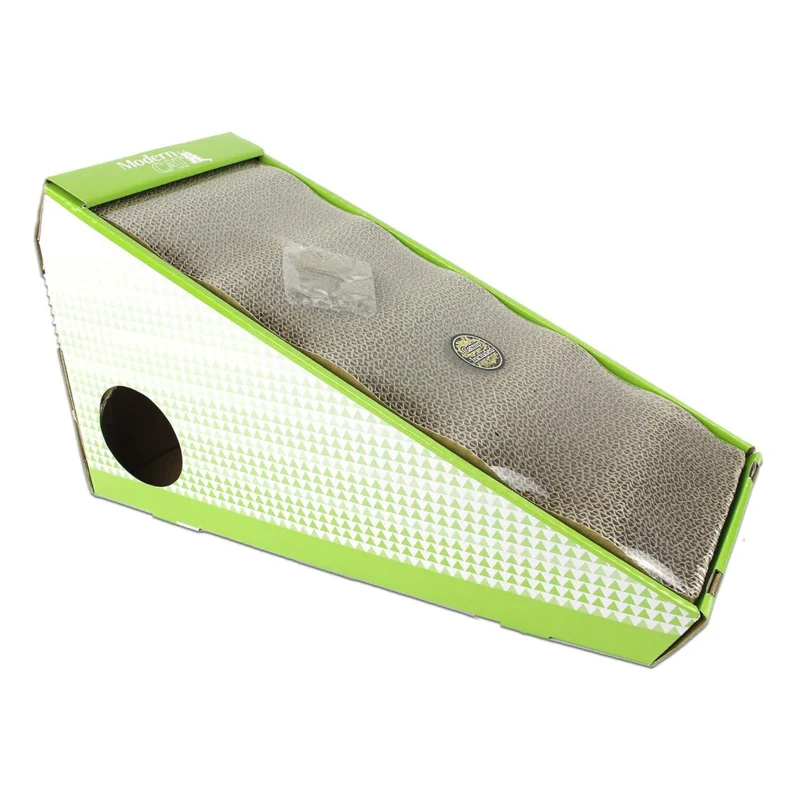 All For Paws Modern Cat Incline Cardboard Cat Scratcher 48x20x26cm