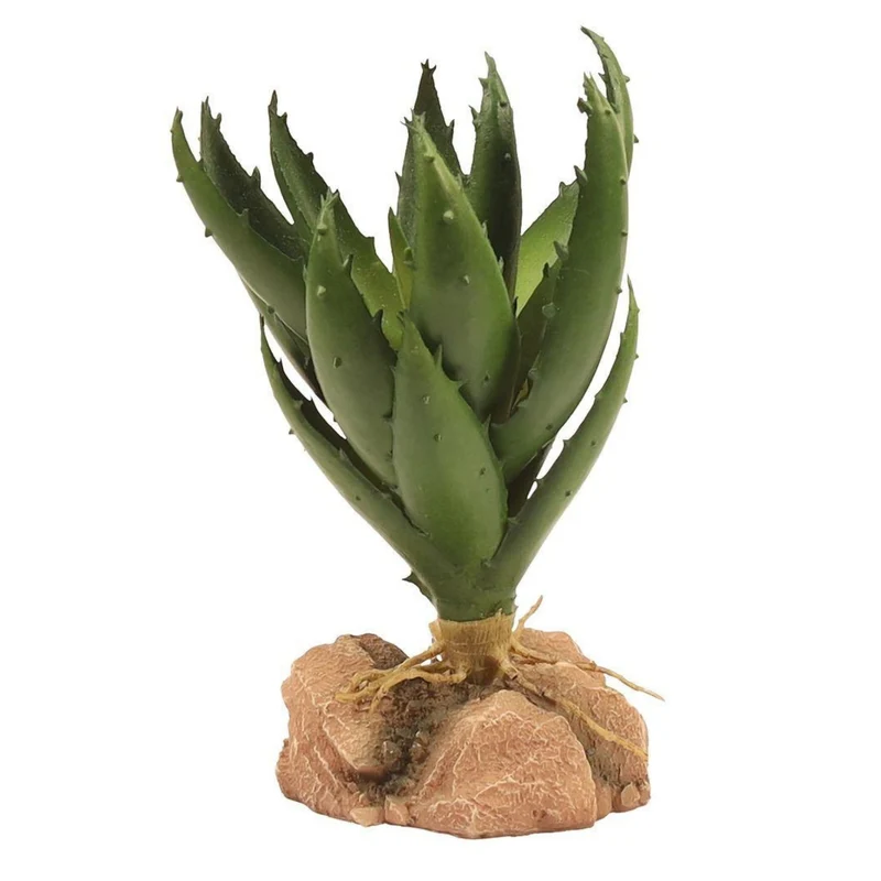 Zoo Med Desert Flora Green Aloe Artificial Terrarium Plant for Reptiles