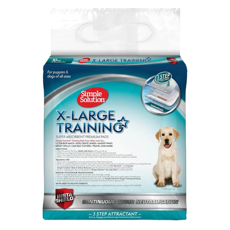 Simple Solution Premium XL Training Pads for Dogs & Puppies 10 Pads
