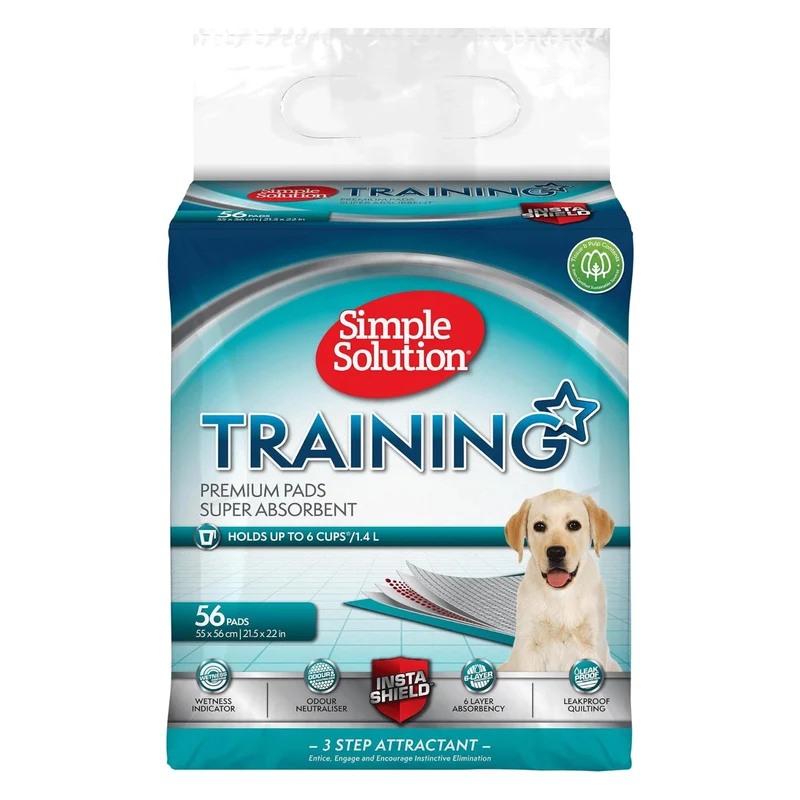 Simple Solution Premium Training Pads for Dogs & Puppies 56 Pads