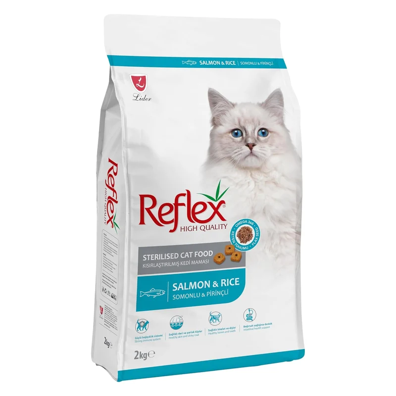 Reflex Salmon & Rice Sterilised Adult Dry Cat Food 2KG