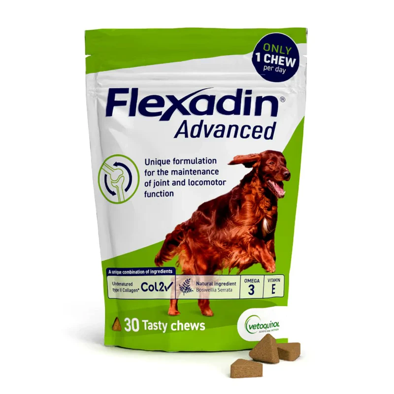 Vetoquinol Flexadin Advanced Joints Soft Chews Supplement For Dogs 30pcs