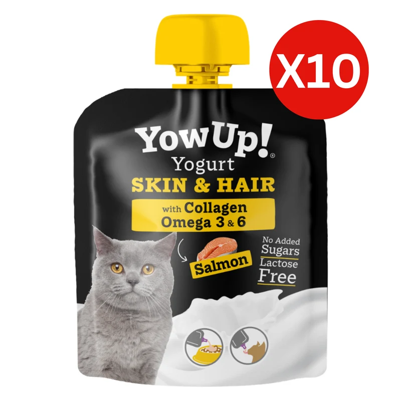 YowUp Yogurt Skin And Hair Cat Wet Food - 85G - Pack of 10