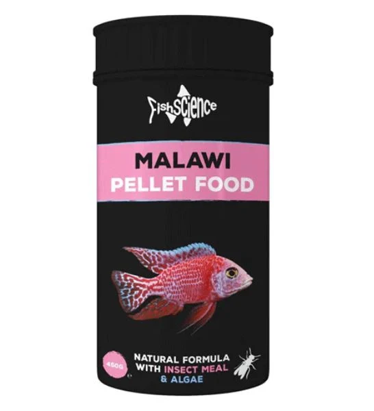 Expiry Date 30-Sep-26 FishScience Malawi Pellets Fish Food - 115G