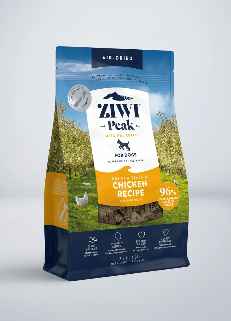 Expiry Date 20-Nov-26 ZIWI Peak Air Dried Free Range Chicken Dog Dry Food - 1KG