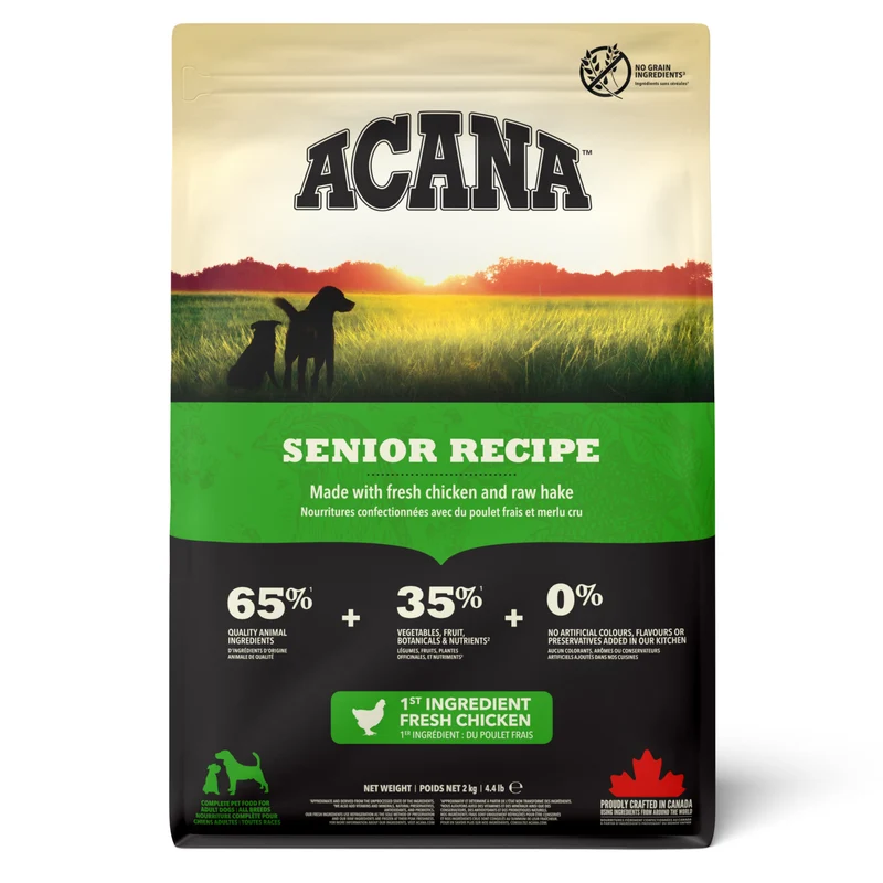 Expiry Date 02-Nov-26 Acana Senior Recipe Dry Dog Food - 2KG