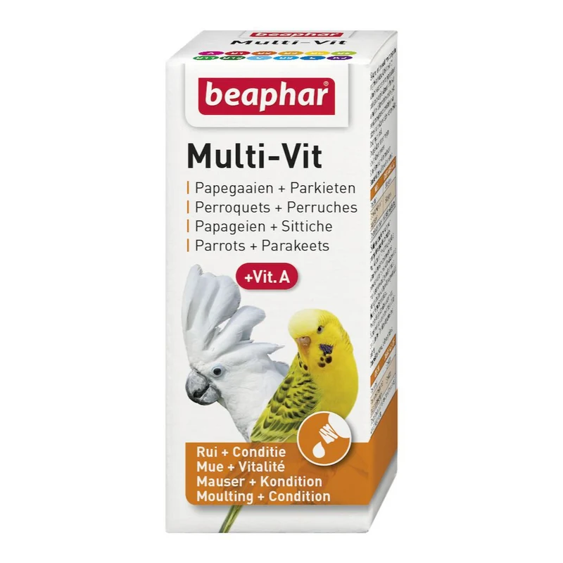 Expiry Date 18-Sep-26 Beaphar Multi-Vit for Parrots - 20ML