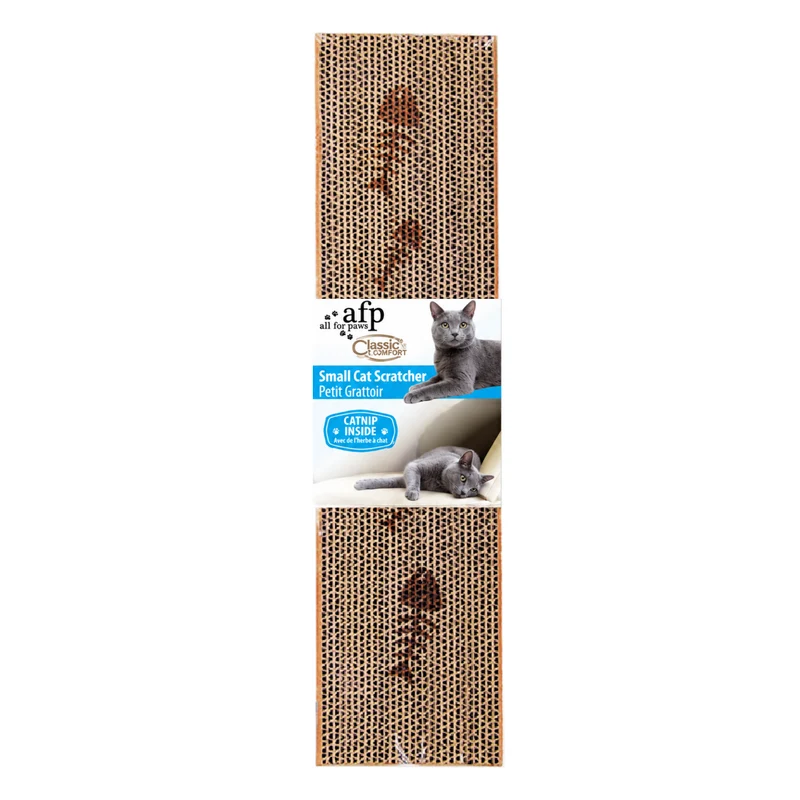 All For Paws Classic Comfort Cardboard Cat Scratcher Brown 45x11.5x2.5cm