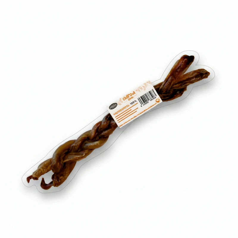Hobbitalf Air-Dried Extra Braided Pig Pizzle Dog Chew Treats 30CM