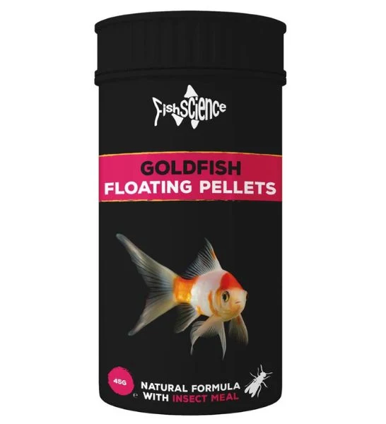 Expiry Date 30-Sep-26 FishScience Goldfish Floating Soft Pellets Fish Food - 45G