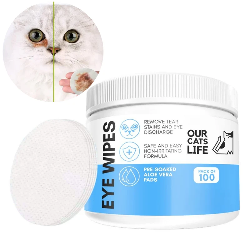 OurCatsLife Eye Wipes for Cats 100pcs