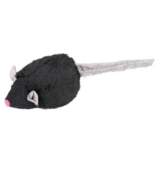 Trixie Plush Squeaky Mice Chase & Chew Toy for Cats - With Catnip