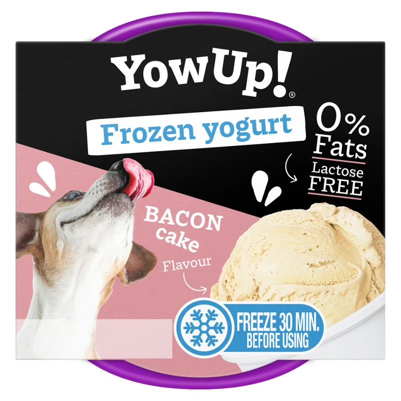 YowUp Frozen Yogurt Bacon Cake Dog Treat 110g