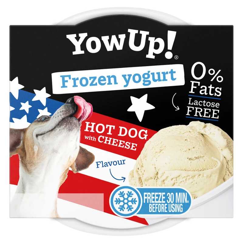 YowUp Frozen Yogurt Hot Dog Cheese Dog Treat 110g