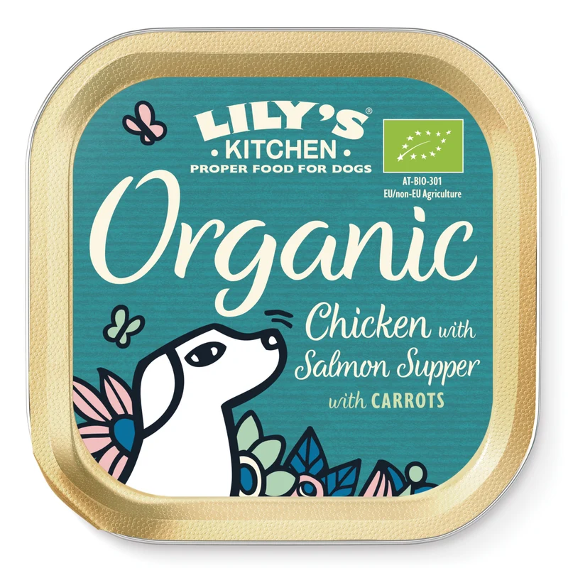 Lily's Kitchen Organic Chicken With Salmon Supper Wet Dog Food 150G