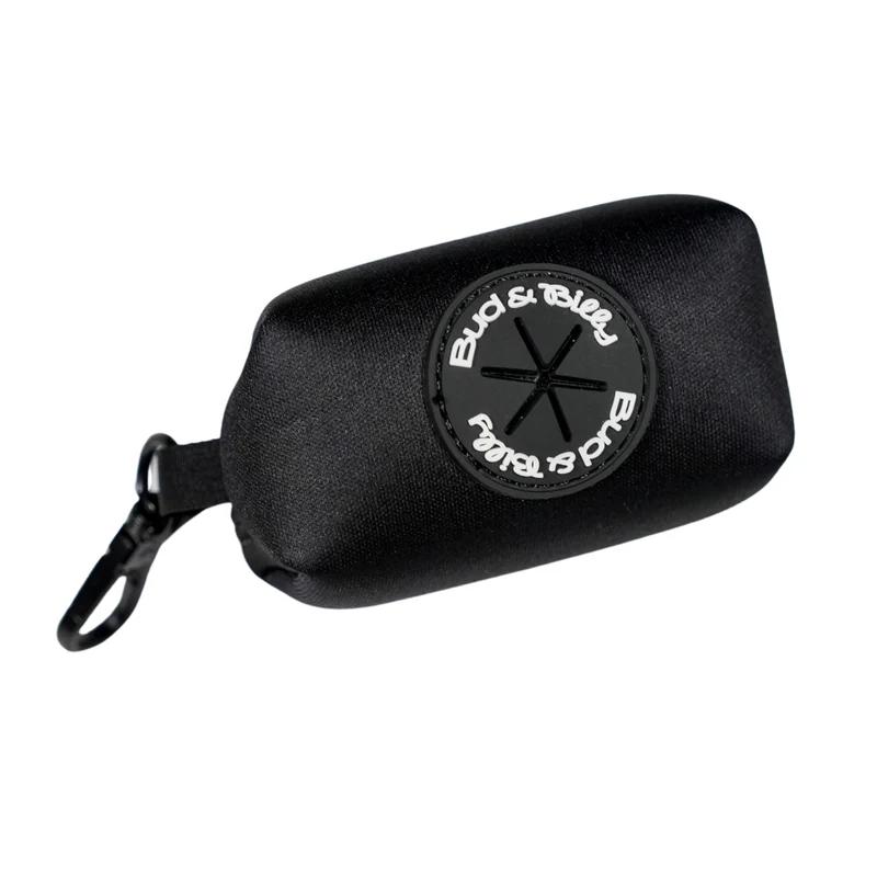 Bud & Billy Urban Black Dog Poop Bag Holder 8x5x5cm