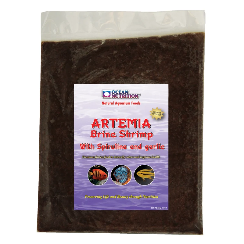 Ocean Nutrition Artemia BrIne Shrimp With SpirulIna and Garlic Frozen Fish Food 100G