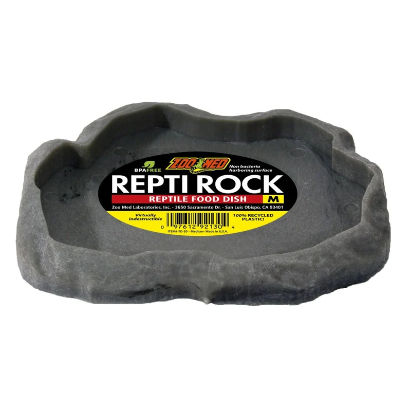 Zoo Med Combo Repti Rock Reptile Food Dish Medium