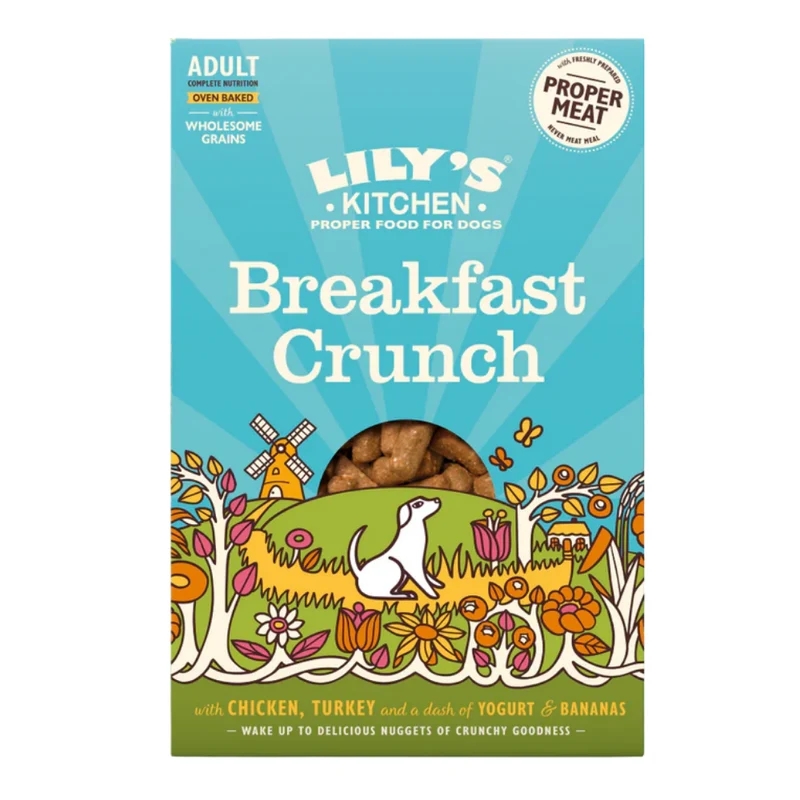 Expiry Date 24-Oct-26 Lily's Kitchen Breakfast Crunch Dry Dog Food - 800G