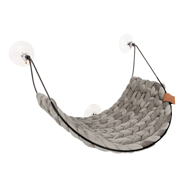 D&D Home Sofia Window Cat Hammock Bed Light Grey 46x34x51cm