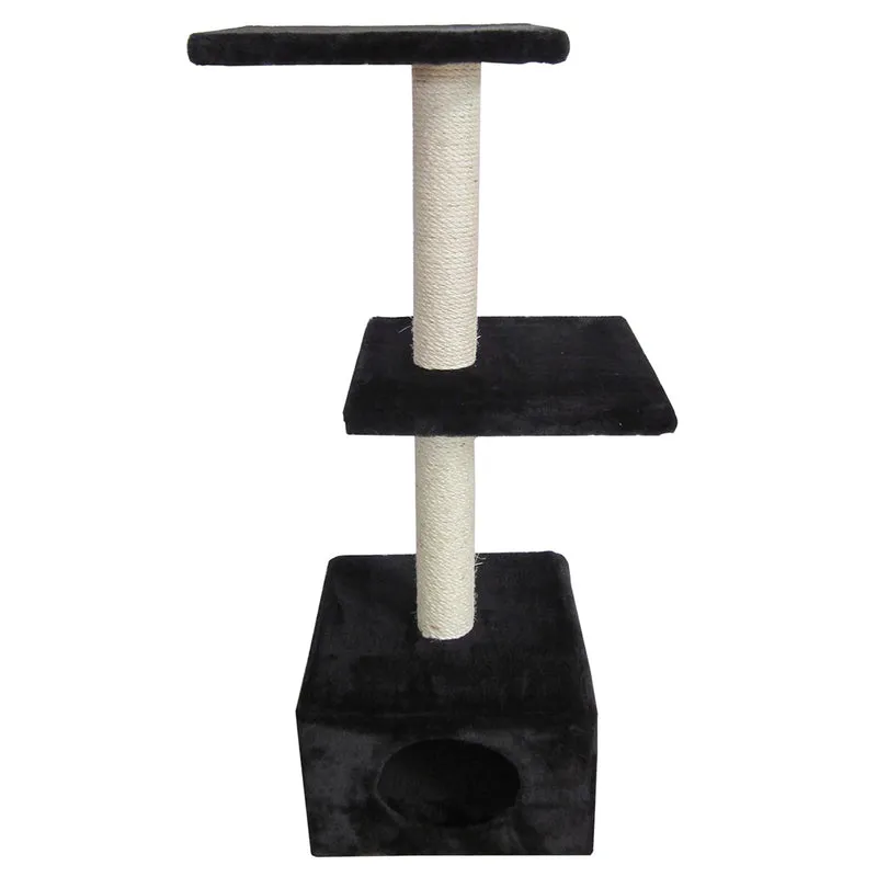 Ebi Classic Palazzo Cat Scratching Tree Black 30x30x90cm
