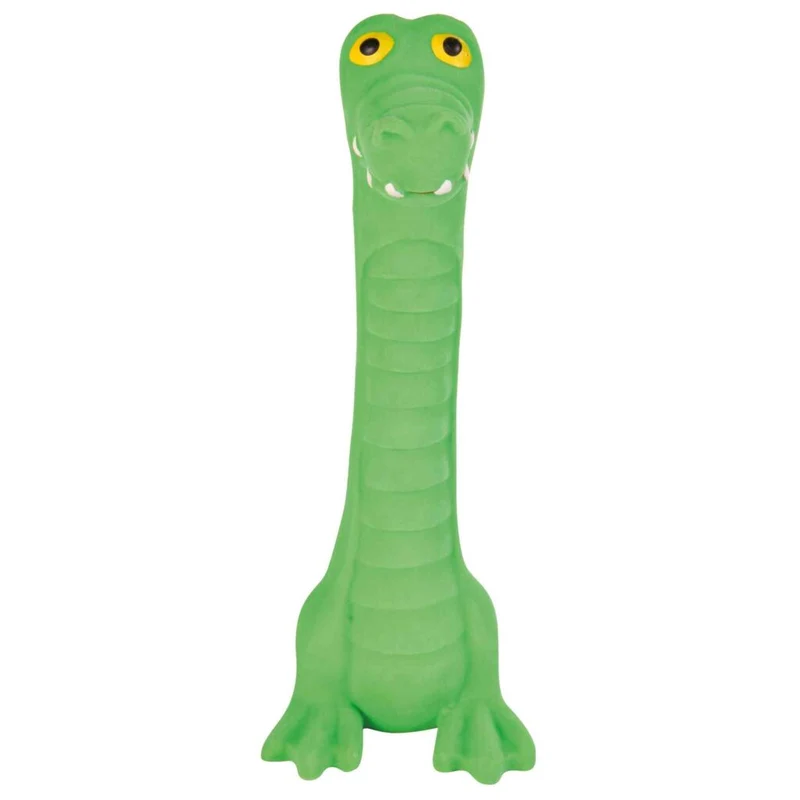 Trixie Latex Longie Crocodile Dog Toy Green 18cm