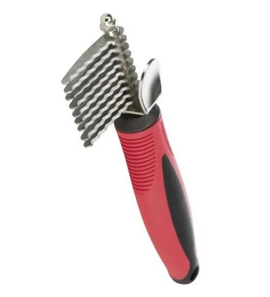 Trixie Plastic/Metal Fur Detangler Serrated Edge for Dogs & Cats 16cm