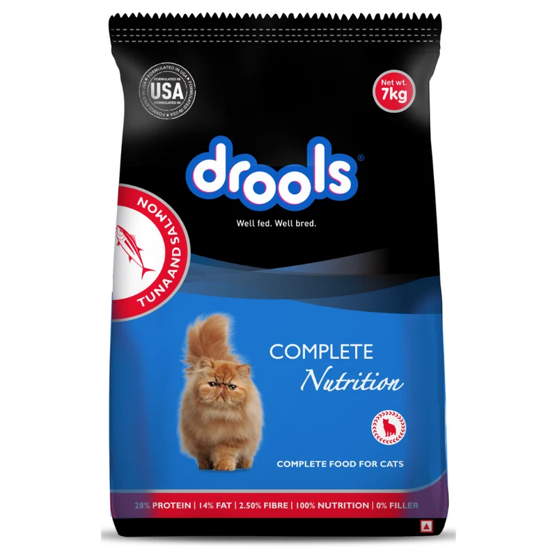 Drools Complete Nutrition Tuna & Salmon Adult Dry Cat Food 7Kg