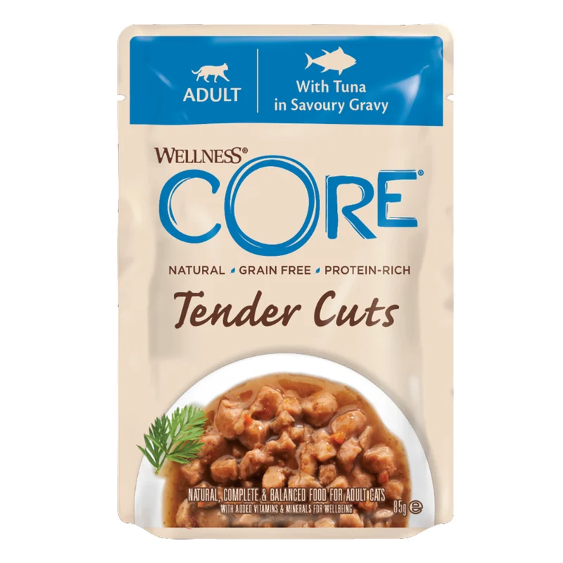 Wellness Core Tender Cuts Tuna in Savoury Gravy Adult Wet Cat Food 85G