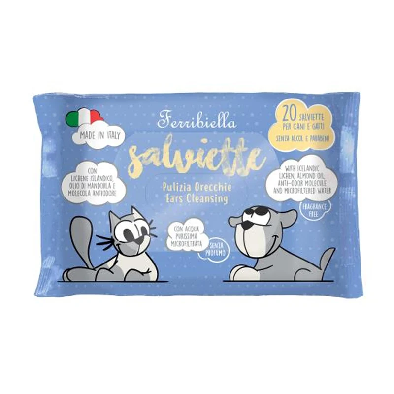 Ferribiella Ear Cleansing Pet Wet Wipes 20pcs