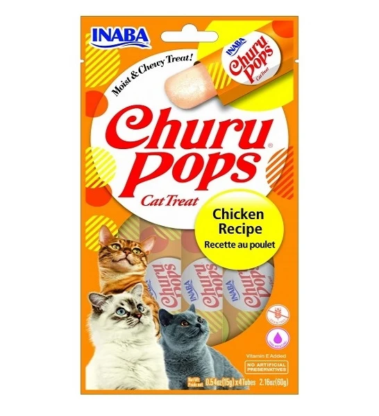 Inaba Churu Pops Chicken Recipe Cat Treat 60G
