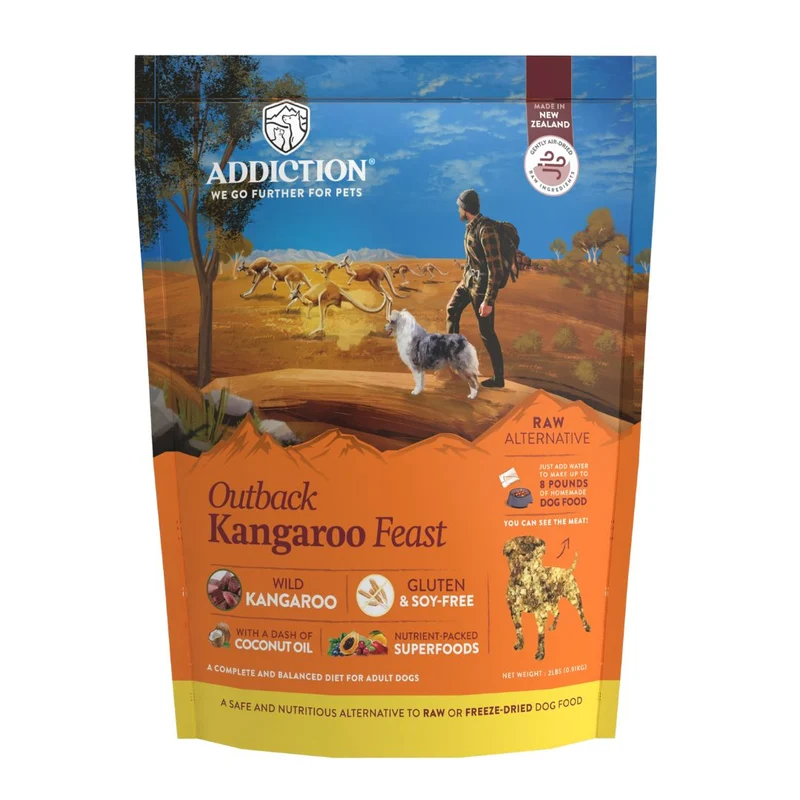 Addiction Outback Kangaroo Feast Grain-Free Air-Dried Dog Food 910G