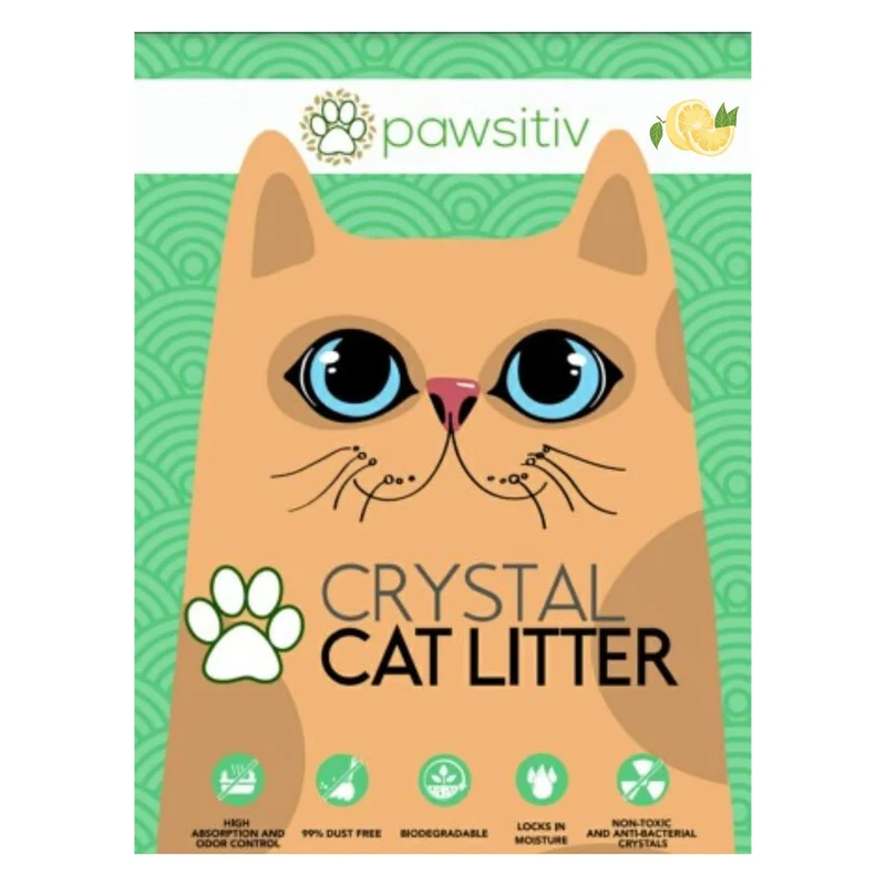 Pawsitiv Crystal Lemon Cat Litter