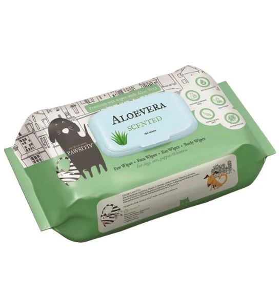 Pawsitiv Pet Wipes Scented for Dogs & Cats