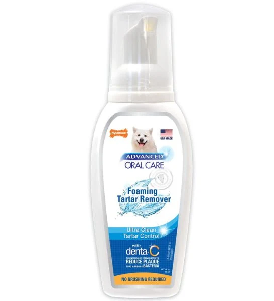 Nylabone Advanced Oral Care Foaming Tartar Remover Dental Care for Dogs 4oz
