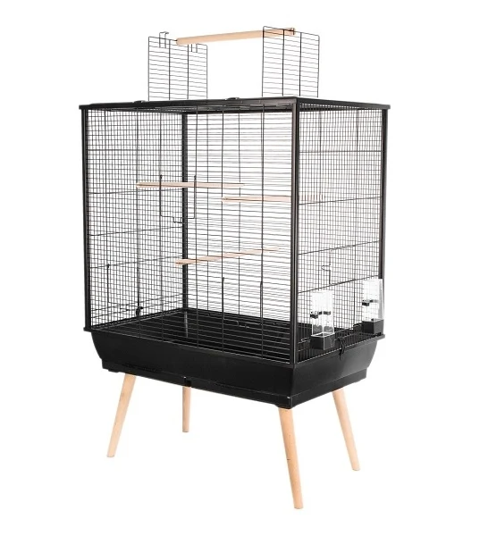 Zolux Neo Jili Black Cage for Birds 78X48X81cm