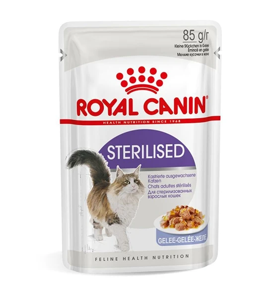 Royal Canin Sterilised Adult Wet Cat Food In Jelly 85G