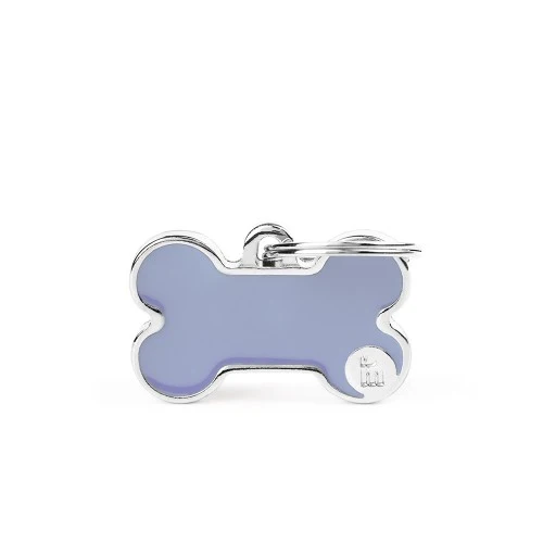 My Family Basic Handmade Bone ID Tag - LILAC/SMALL