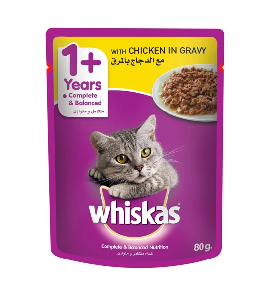 Whiskas Chicken in Gravy Wet Cat Food 80G