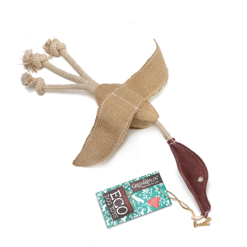 Green&Wilds Desmond the Duck Eco Dog Chew Toy