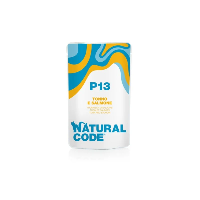 Natural Code P13 Tuna & Salmon Soft Jelly Wet Cat Food - 70G