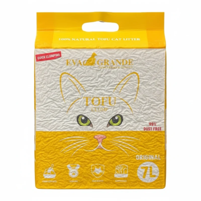 Eva Grande Eco-Friendly Original 100% Natural Tofu Clumping Cat litter 7L