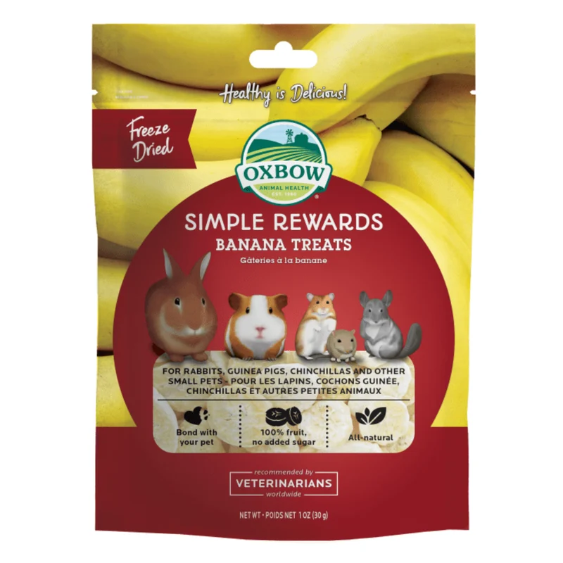Oxbow Simple Rewards Freeze-Dried Banana Small Pet Treat 30G