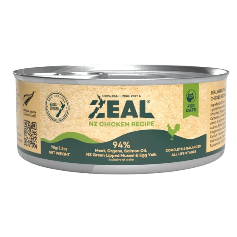 Zeal Grain Free Chicken Recipe Wet Cat Food 90G