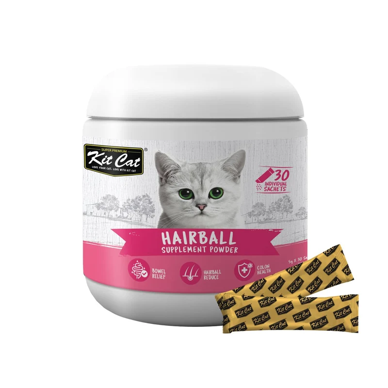 Kit Cat Hairball Supplement Powder For Cats 150G